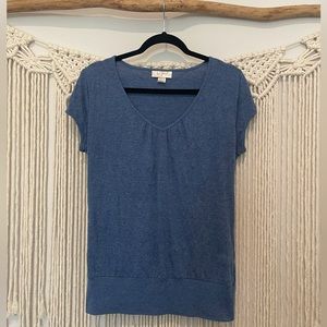 Y2K Self Esteem V-Neck Minimalistic Top Sz L